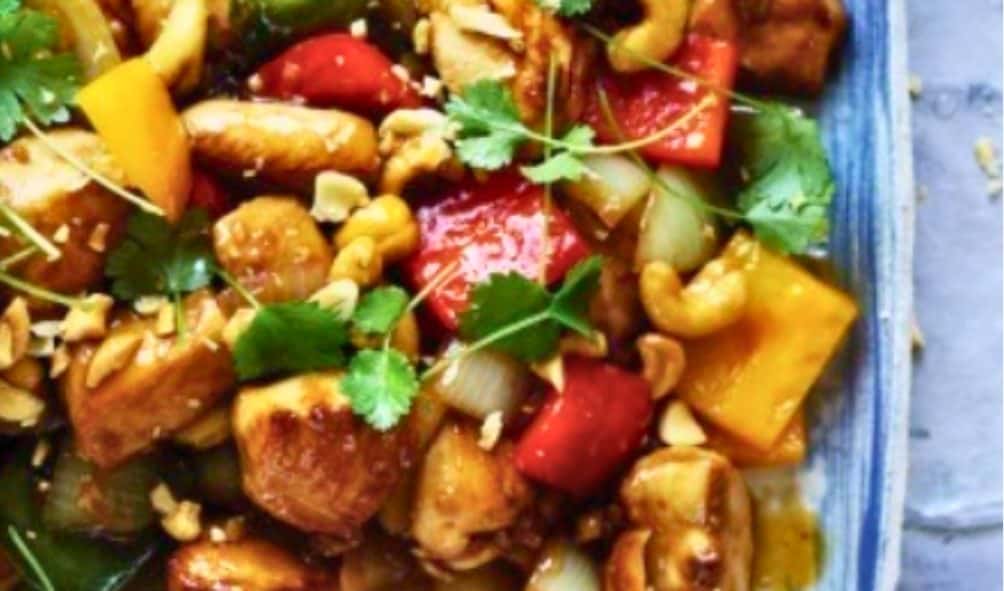 Chickpea, Cashew and Capsicum stir-fry
