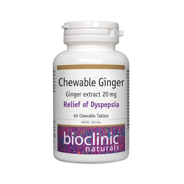 Bioclinic Naturals Chewable Ginger 60t